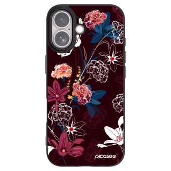 Picasee silikonowe czarne etui na Apple iPhone 17 - Dark Meadow