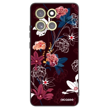 Picasee silikonowe czarne etui na Motorola Moto G86 5G - Dark Meadow