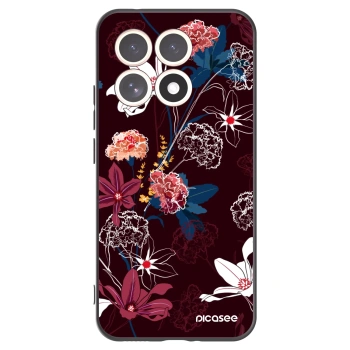 Picasee silikonowe czarne etui na Xiaomi 15T - Dark Meadow