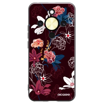 Picasee silikonowe czarne etui na Honor Magic8 Lite 5G - Dark Meadow