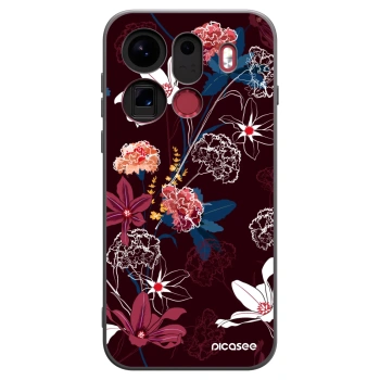 Picasee silikonowe czarne etui na OPPO Find X9 Pro - Dark Meadow
