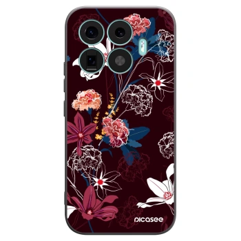 Picasee silikonowe czarne etui na Xiaomi 17T - Dark Meadow