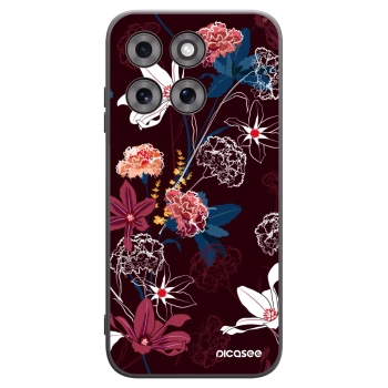 Picasee silikonowe czarne etui na Motorola Moto G77 - Dark Meadow