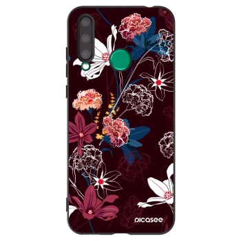 Picasee silikonowe czarne etui na Honor 20 Lite - Dark Meadow