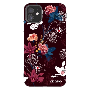 Picasee silikonowe przeźroczyste etui na Apple iPhone 11 - Dark Meadow