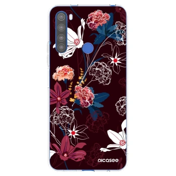 Picasee silikonowe przeźroczyste etui na Xiaomi Redmi Note 8T - Dark Meadow