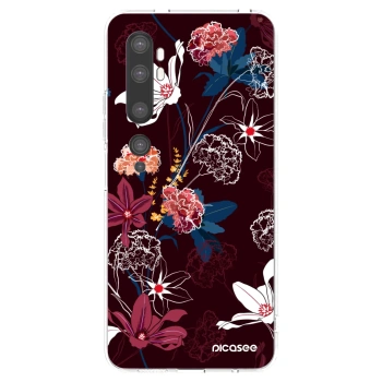 Picasee silikonowe przeźroczyste etui na Xiaomi Mi Note 10 (Pro) - Dark Meadow