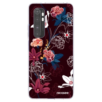 Picasee silikonowe przeźroczyste etui na Xiaomi Mi Note 10 Lite - Dark Meadow