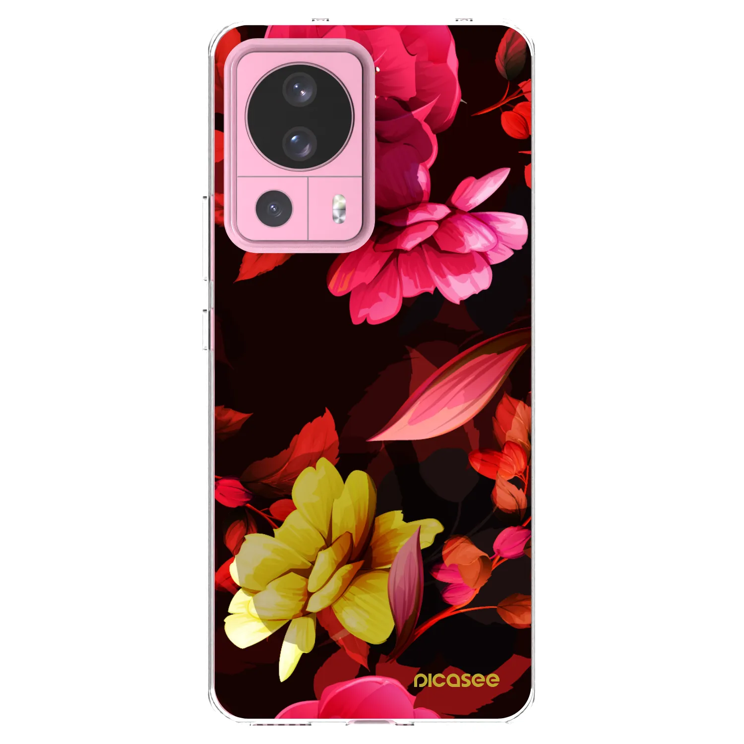Picasee silikonowe przeźroczyste etui na Xiaomi 13 Lite - Dark Peonny