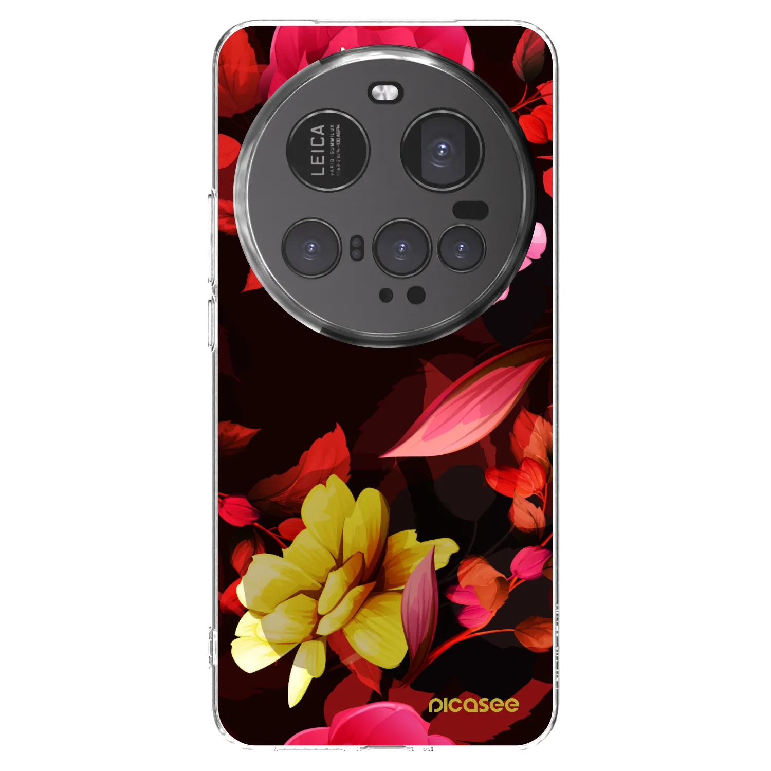 Picasee silikonowe przeźroczyste etui na Xiaomi 15 Ultra - Dark Peonny