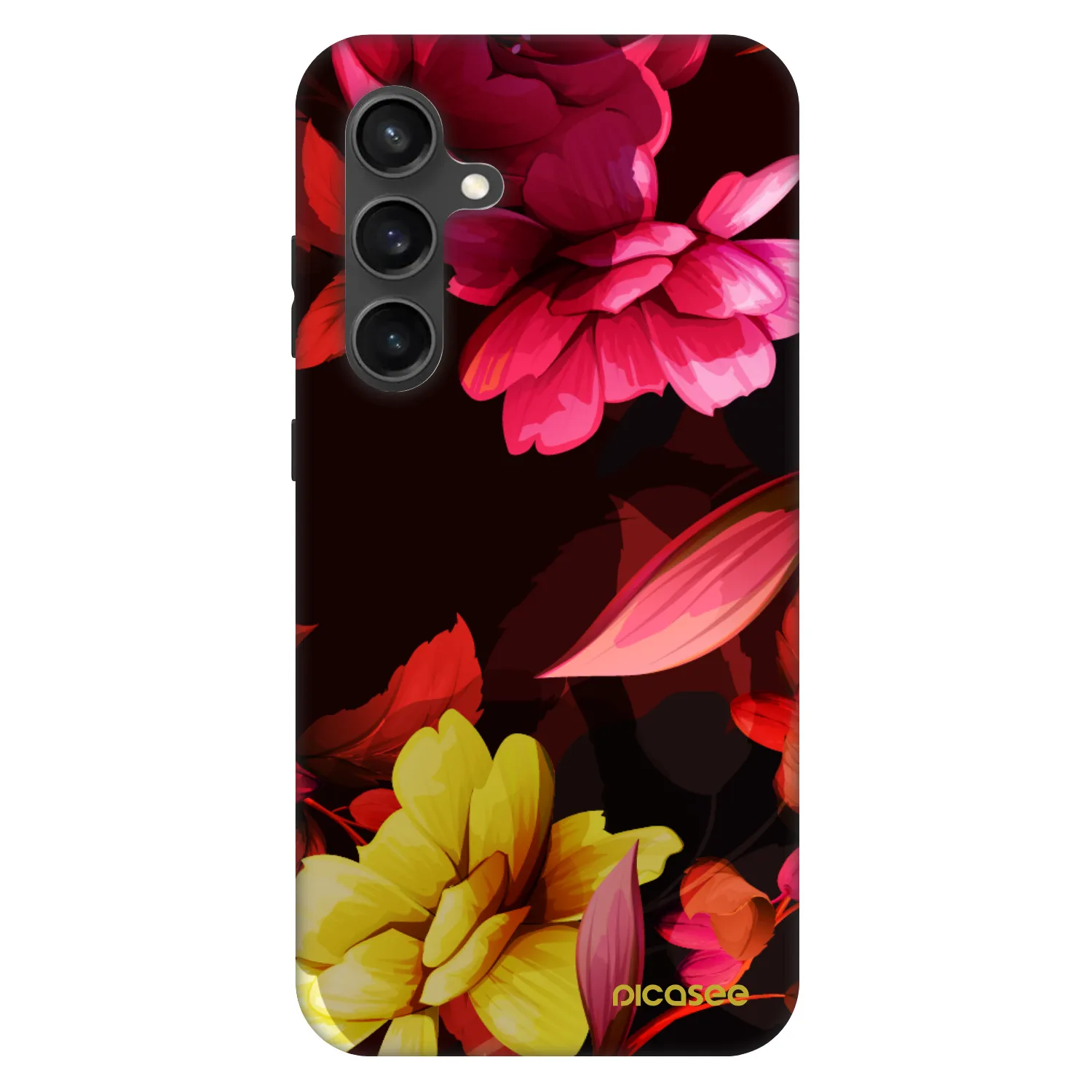 Picasee Fashion Case na Samsung Galaxy S24 FE S721B - Dark Peonny