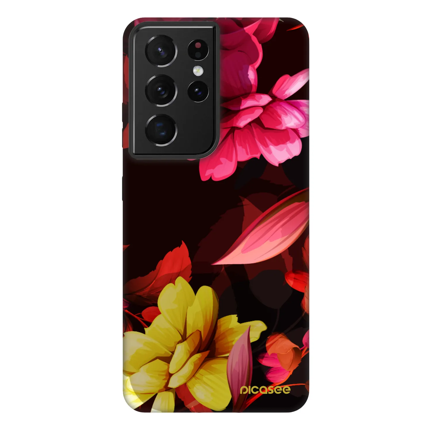 Picasee Fashion Case na Samsung Galaxy S21 Ultra 5G G998B - Dark Peonny
