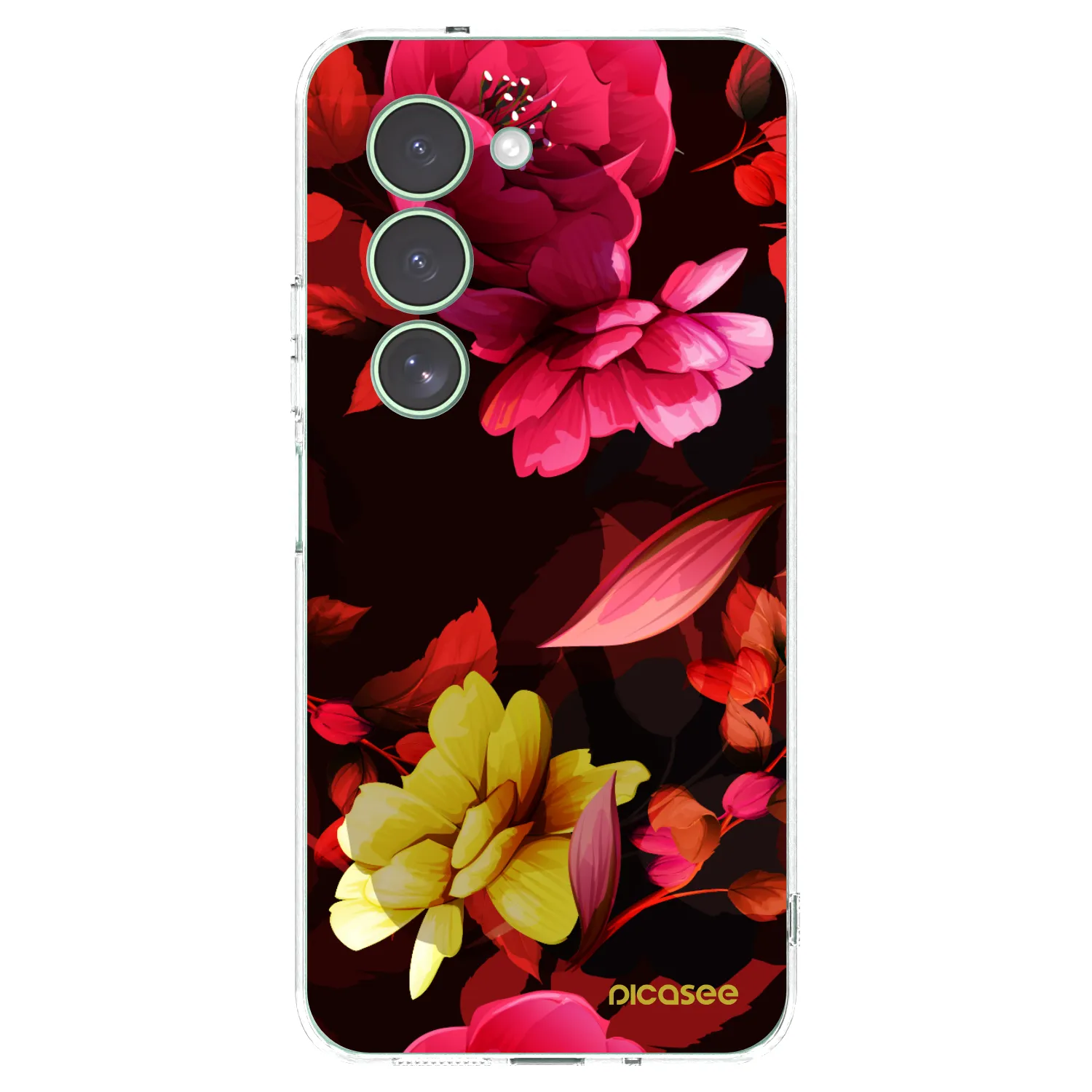 Picasee silikonowe przeźroczyste etui na Xiaomi Redmi 15 5G - Dark Peonny
