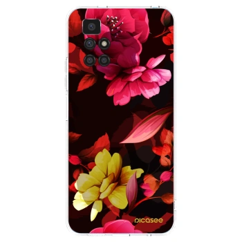 Picasee silikonowe przeźroczyste etui na Xiaomi Redmi 10 - Dark Peonny