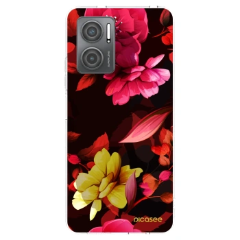 Picasee silikonowe przeźroczyste etui na Xiaomi Redmi 10 5G - Dark Peonny