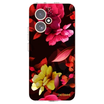 Picasee silikonowe przeźroczyste etui na Honor 400 5G - Dark Peonny