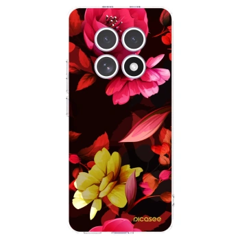 Picasee silikonowe przeźroczyste etui na Xiaomi Redmi Note 15 4G - Dark Peonny