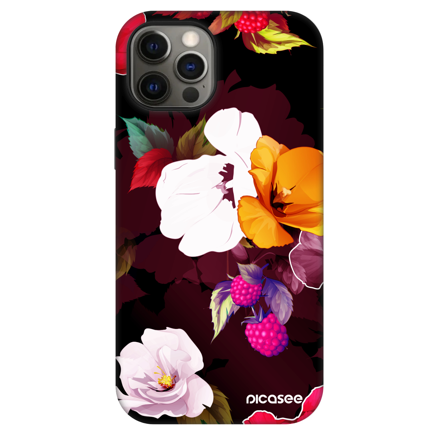 Picasee Fashion Case MagSafe na Apple iPhone 12 - Flowers and Berries