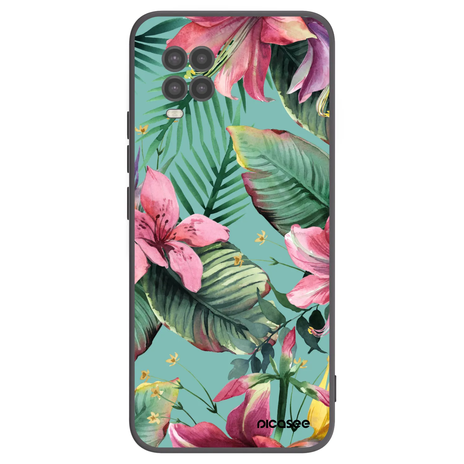 Picasee silikonowe czarne etui na Xiaomi Mi 10 Lite - Hawaii