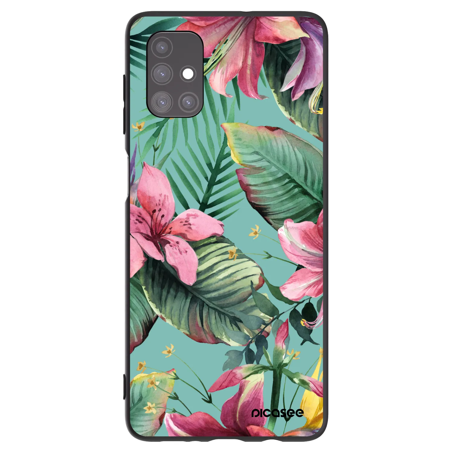 Picasee silikonowe czarne etui na Samsung Galaxy M51 M515F - Hawaii