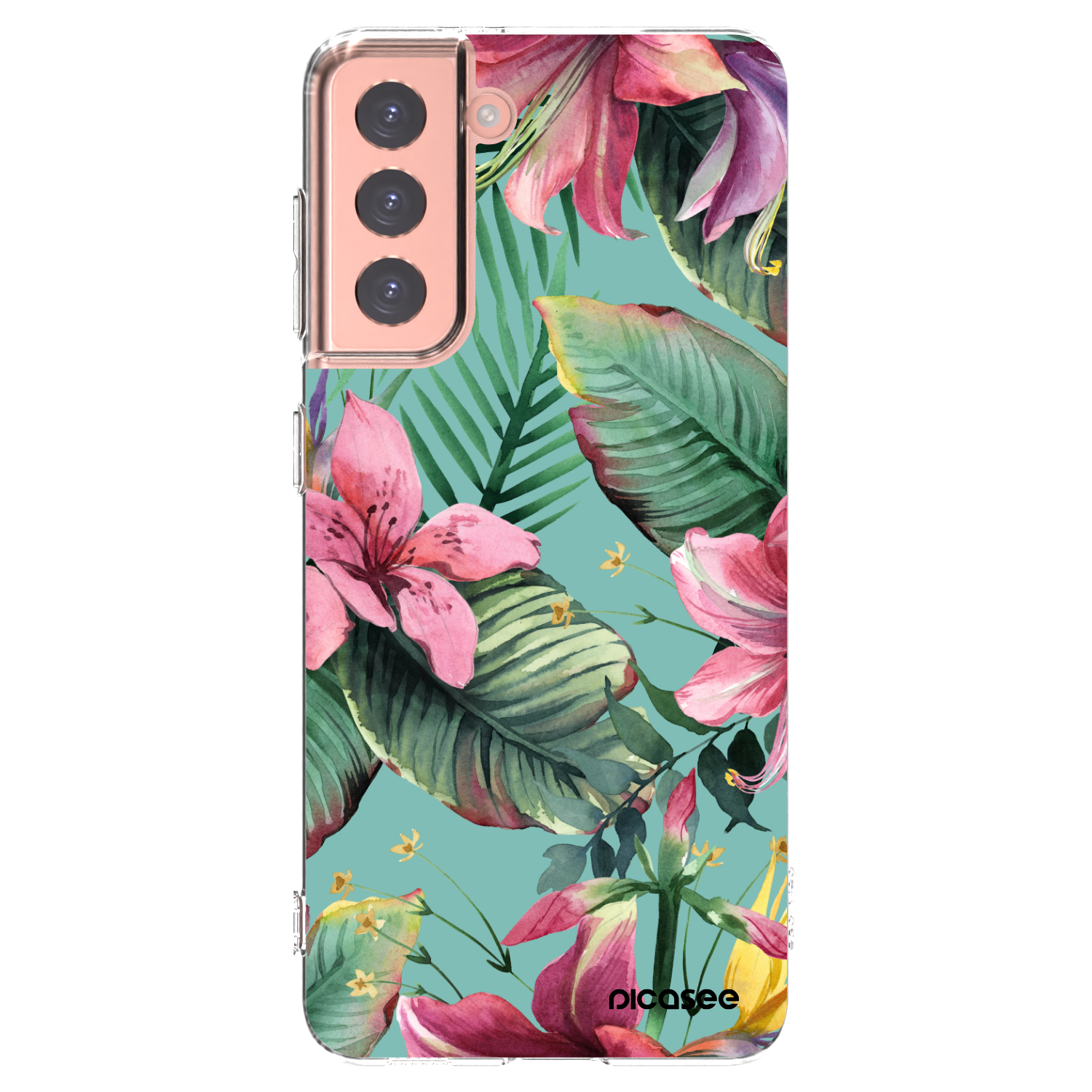 Picasee silikonowe przeźroczyste etui na Samsung Galaxy S21 5G G991B - Hawaii