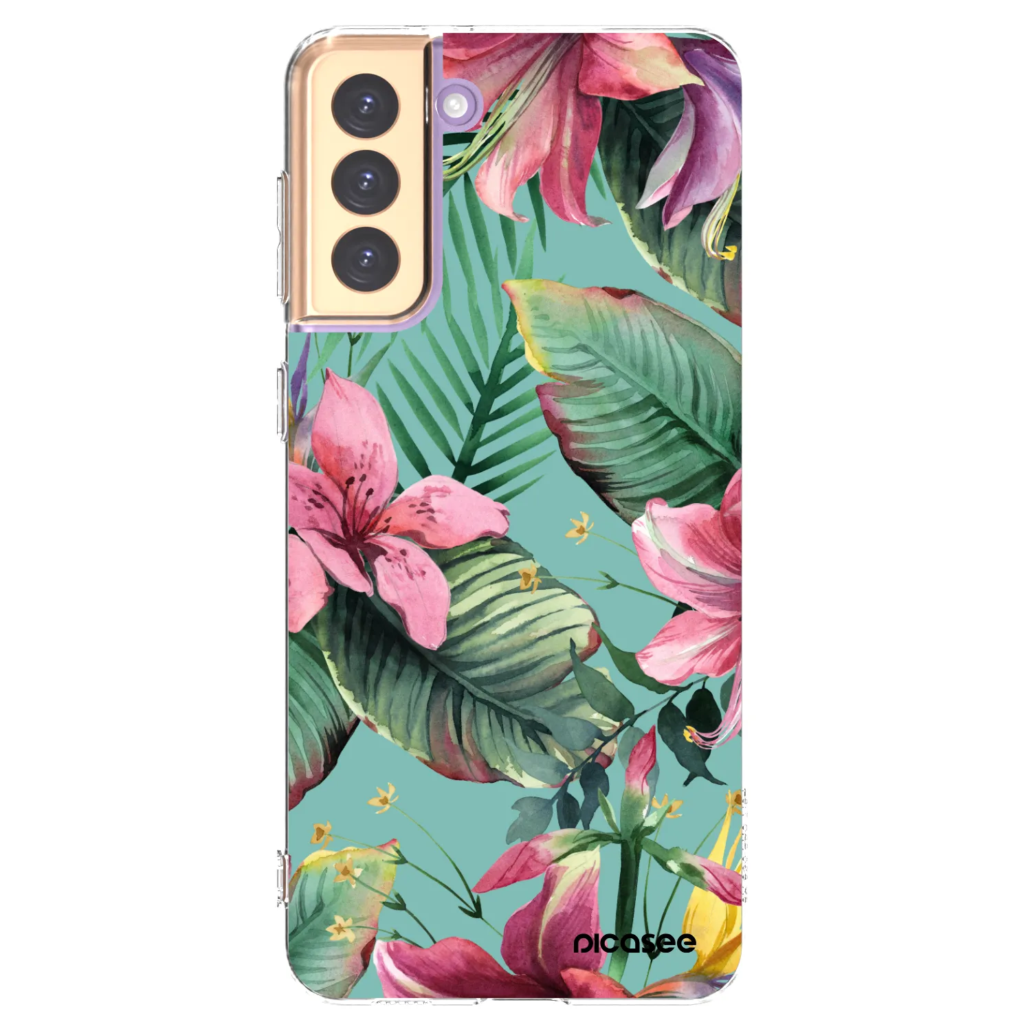 Picasee silikonowe przeźroczyste etui na Samsung Galaxy S21+ 5G G996F - Hawaii