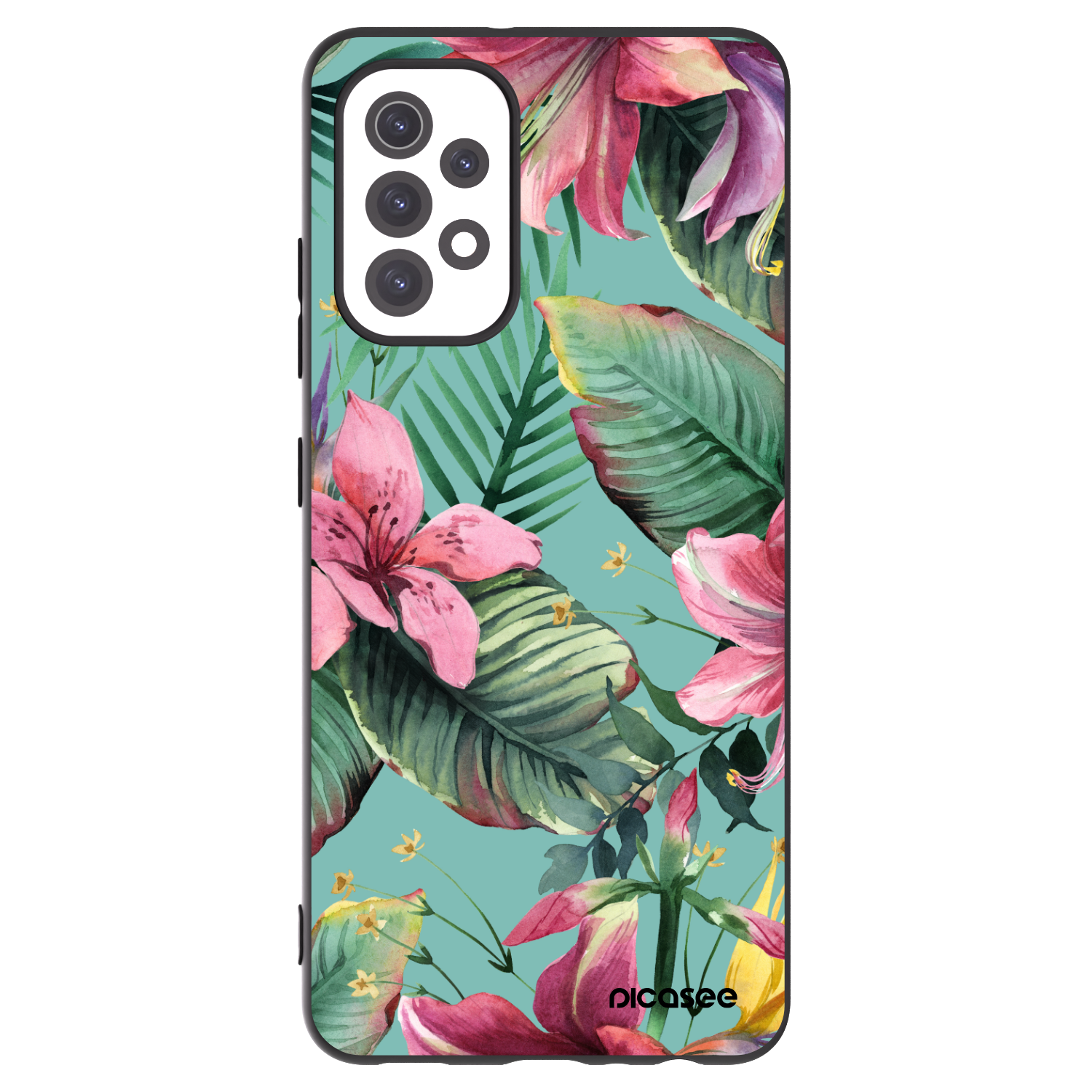 Picasee silikonowe czarne etui na Samsung Galaxy A32 5G A326B - Hawaii