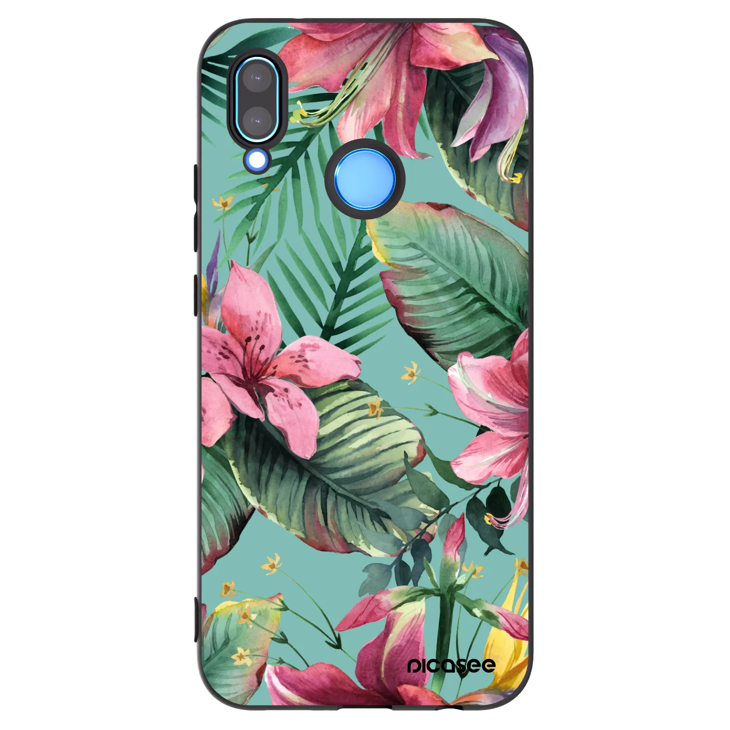 Picasee silikonowe czarne etui na Huawei P20 Lite - Hawaii