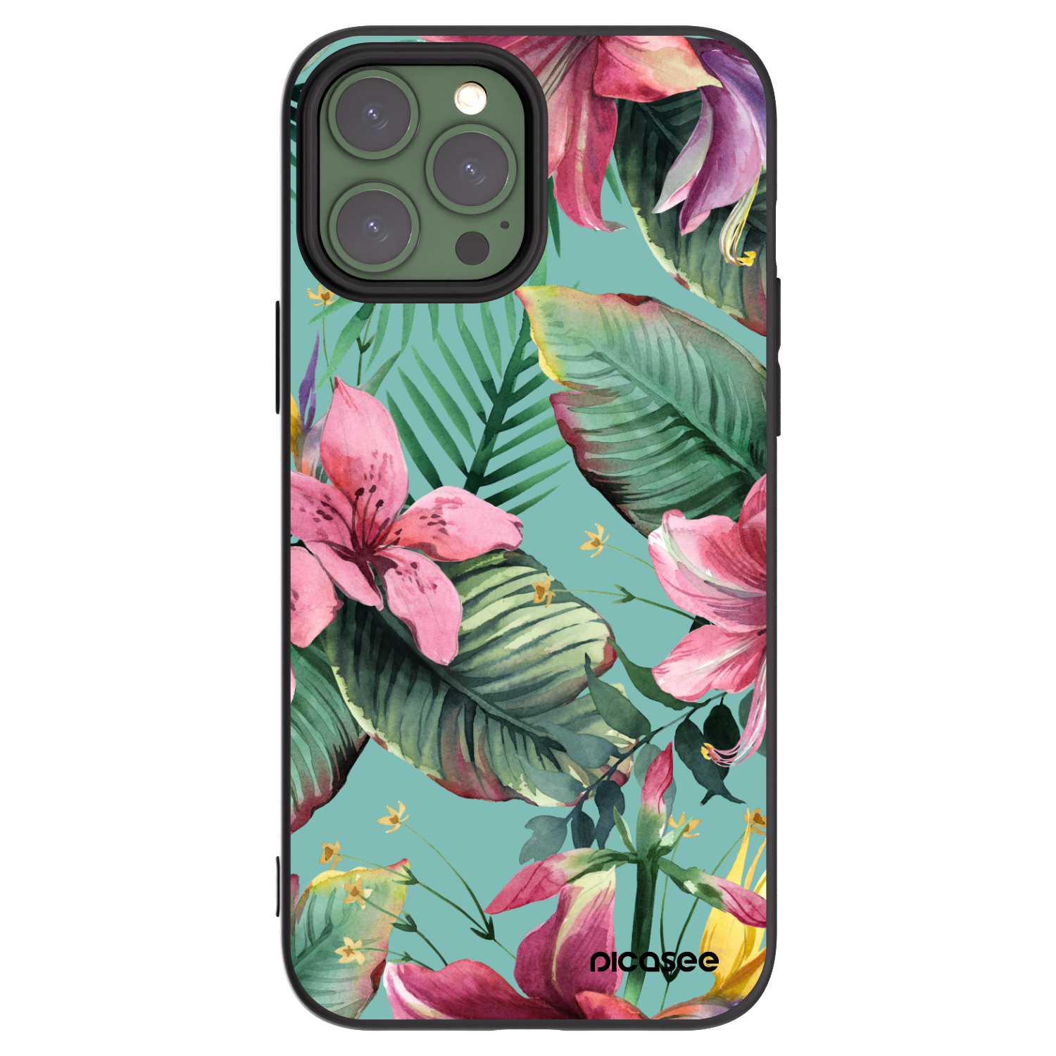 Picasee silikonowe czarne etui na Apple iPhone 13 Pro Max - Hawaii