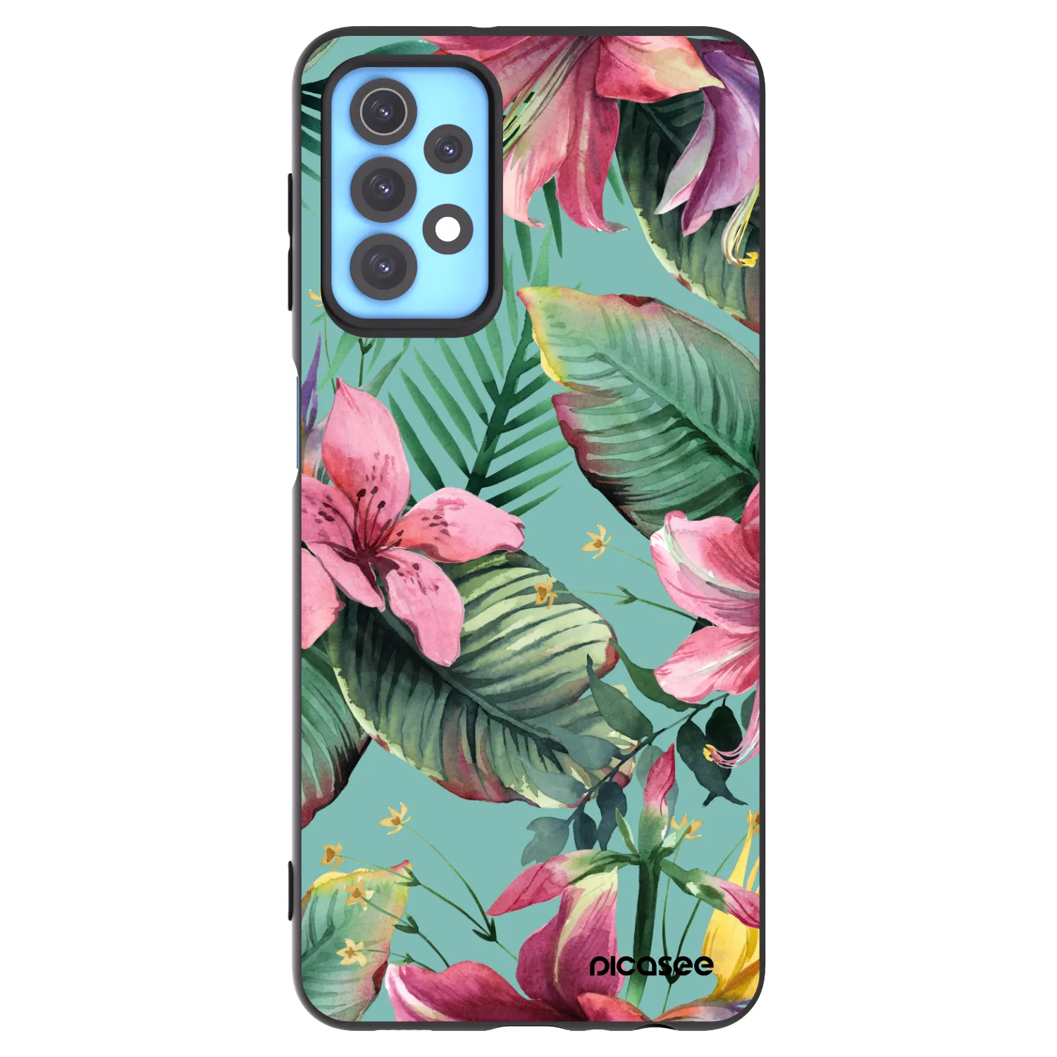 Picasee silikonowe czarne etui na Samsung Galaxy A32 4G SM-A325F - Hawaii
