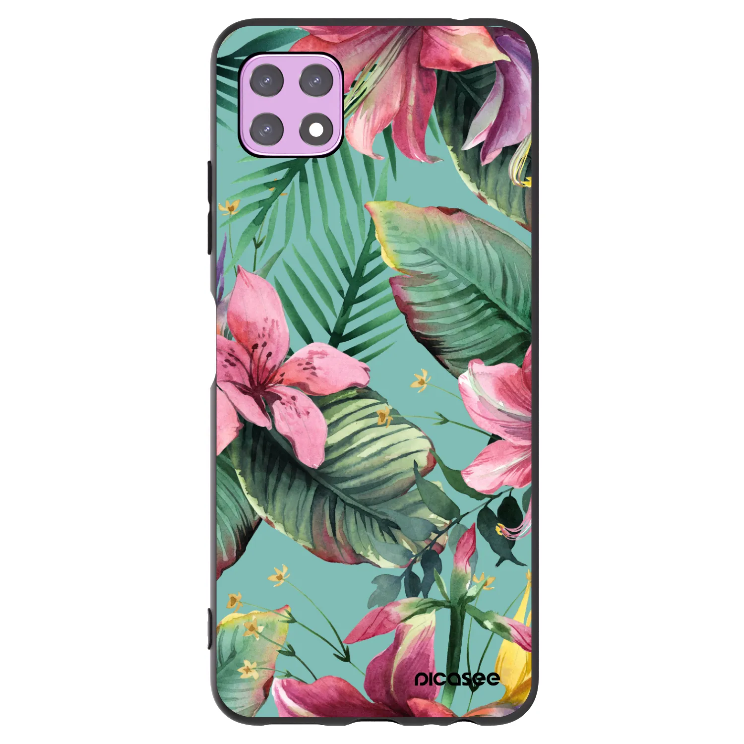 Picasee silikonowe czarne etui na Samsung Galaxy A22 A226B 5G - Hawaii