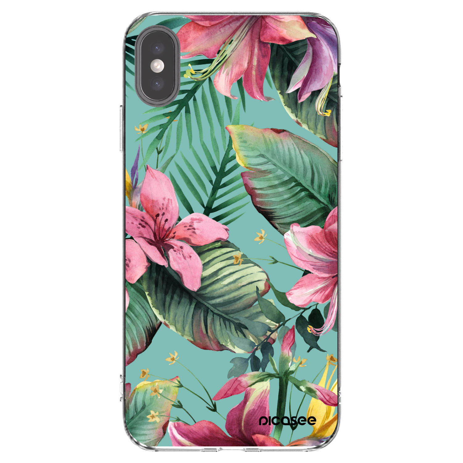 Picasee silikonowe przeźroczyste etui na Apple iPhone XS Max - Hawaii