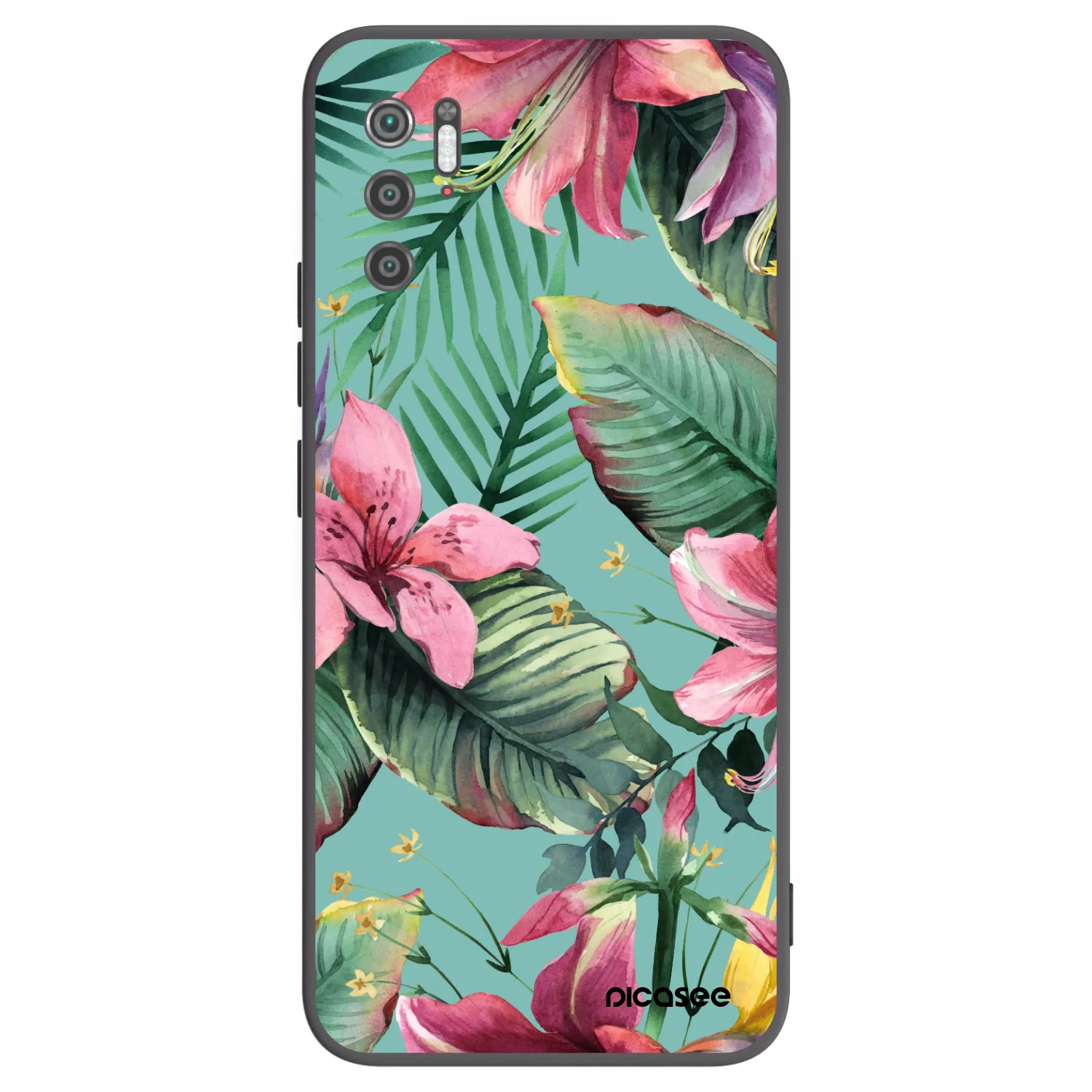 Picasee silikonowe czarne etui na Xiaomi Poco M3 Pro 5G - Hawaii