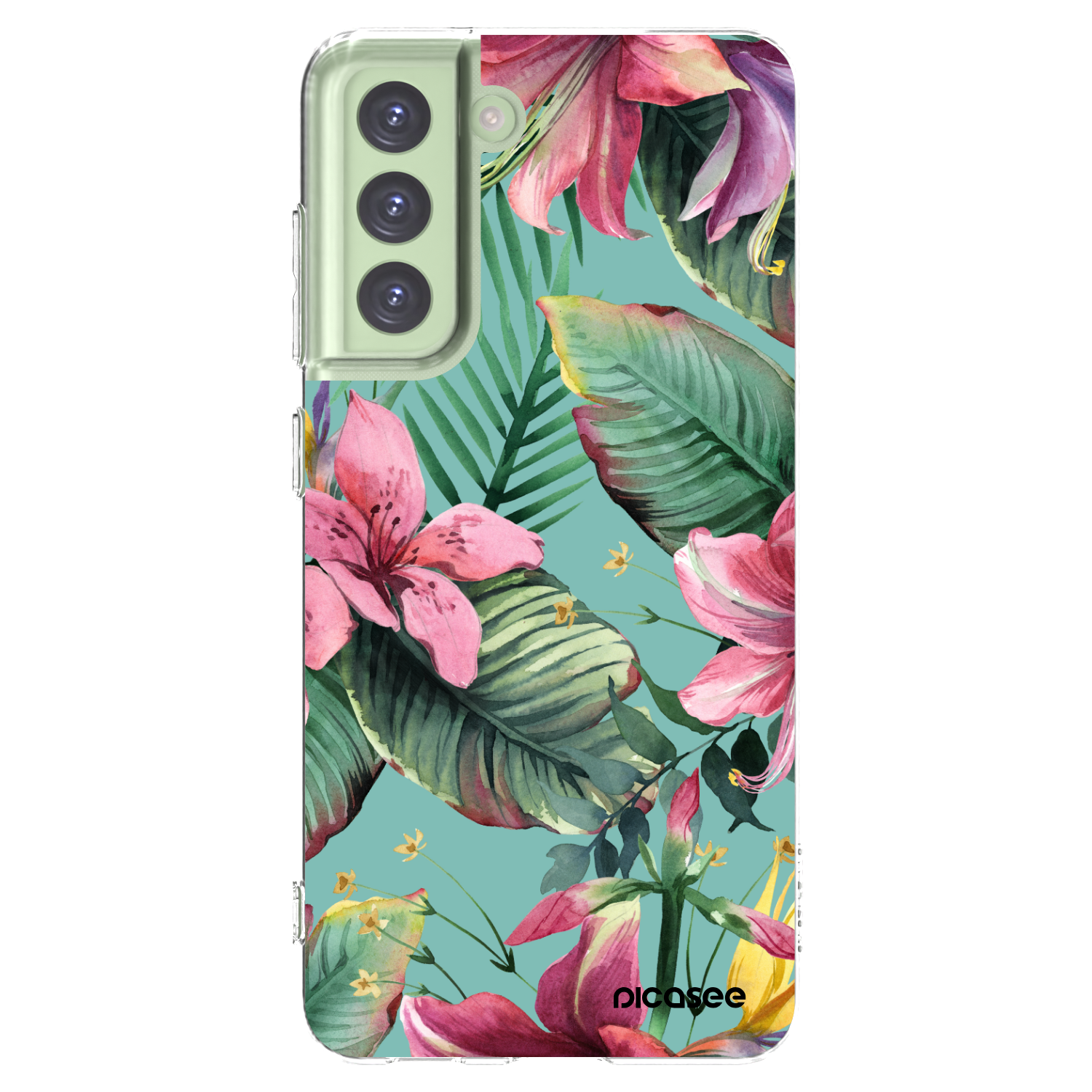 Picasee silikonowe przeźroczyste etui na Samsung Galaxy S21 FE 5G - Hawaii
