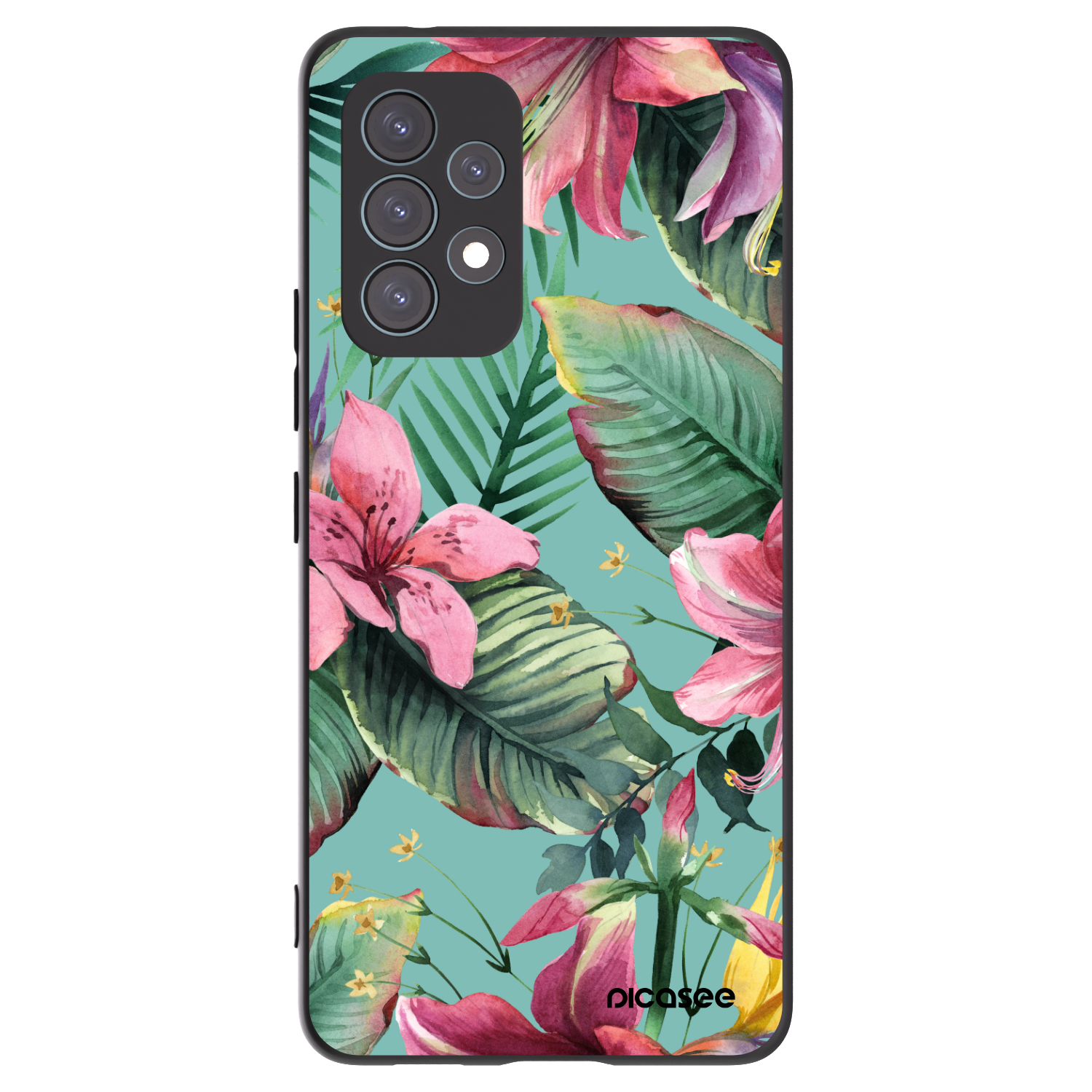 Picasee silikonowe czarne etui na Samsung Galaxy A53 5G A536 - Hawaii