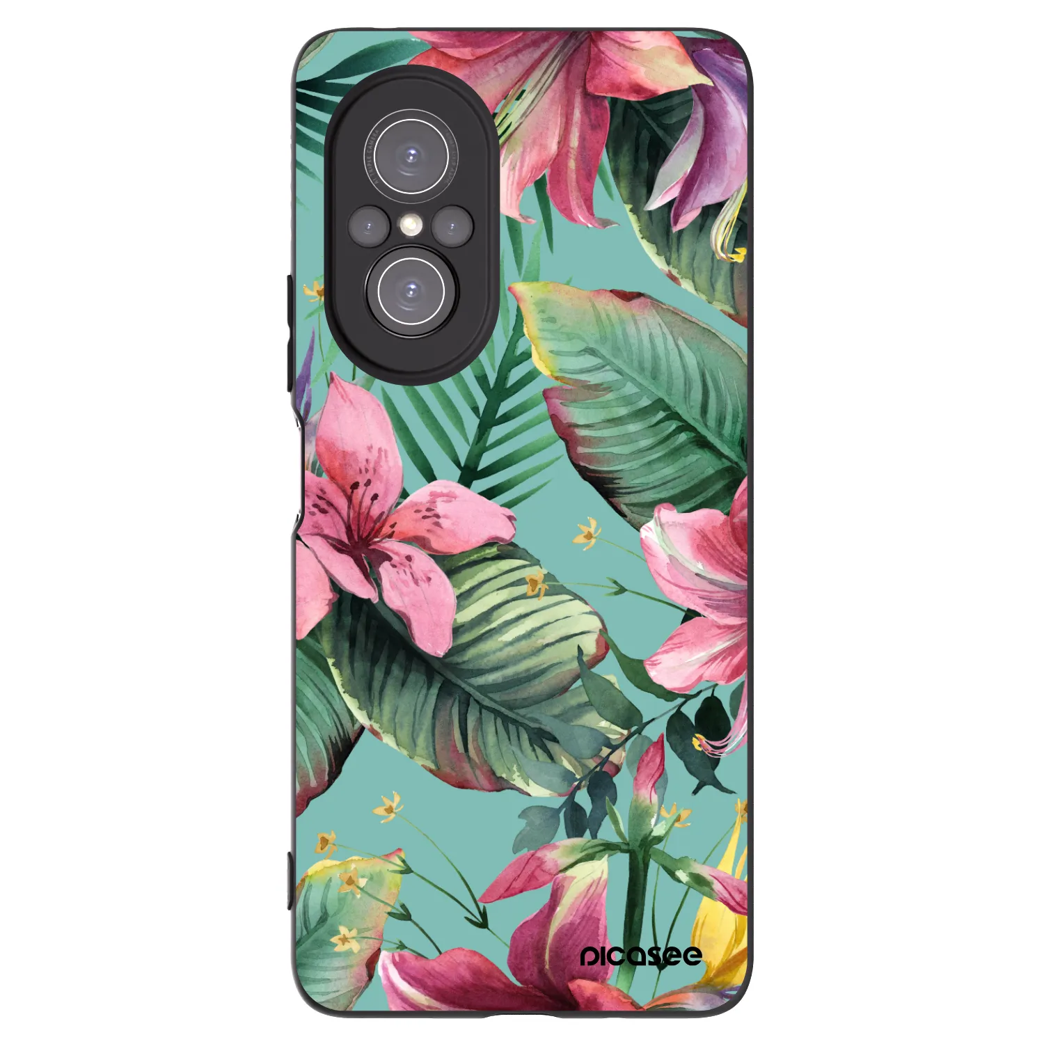 Picasee silikonowe czarne etui na Huawei Nova 9 SE - Hawaii