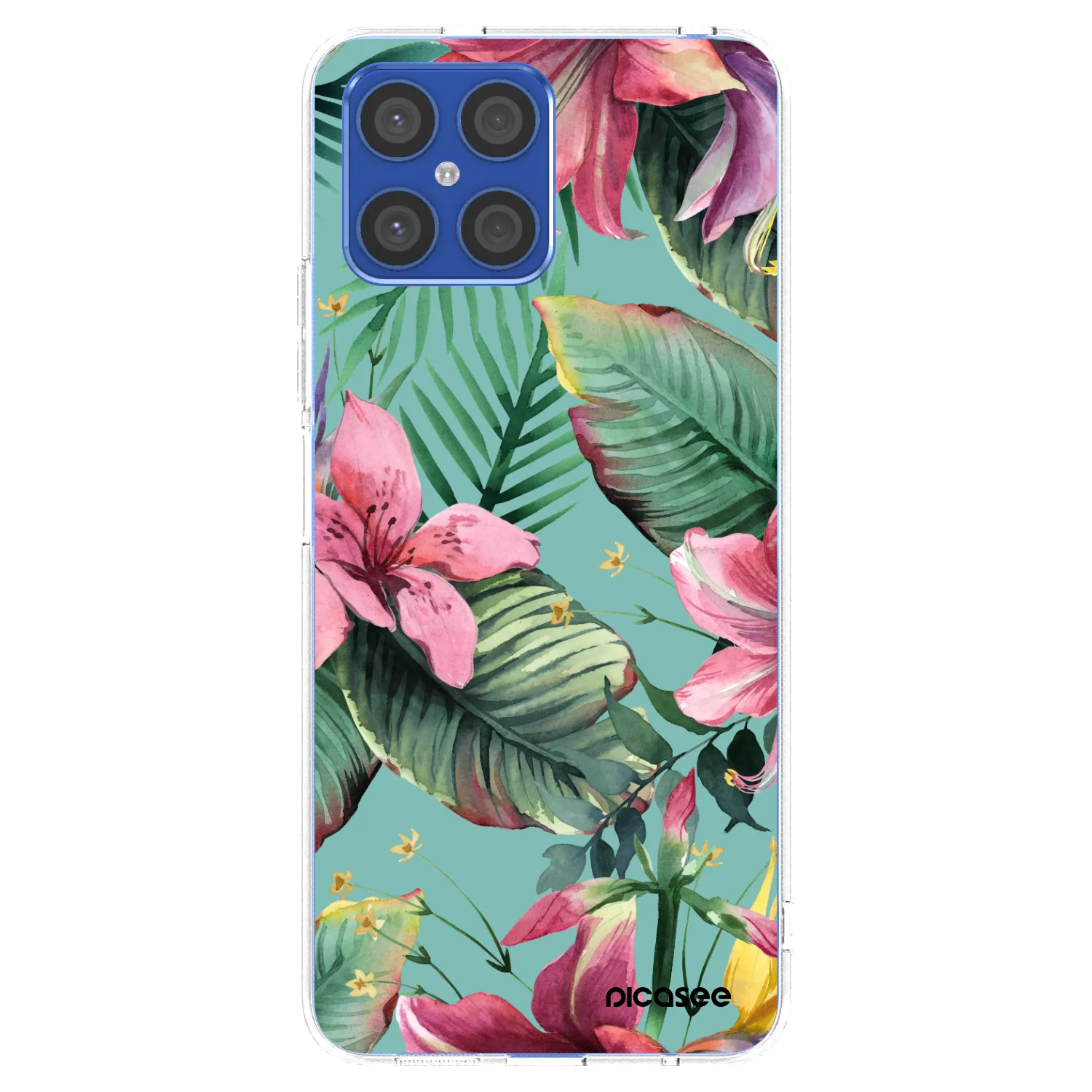 Picasee silikonowe przeźroczyste etui na Honor X8 4G - Hawaii