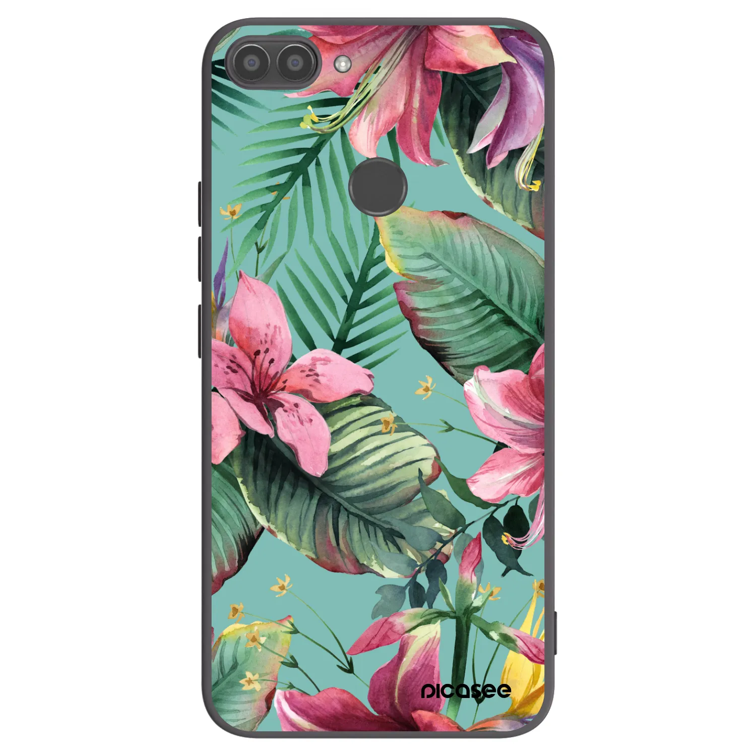 Picasee silikonowe czarne etui na Huawei P Smart - Hawaii