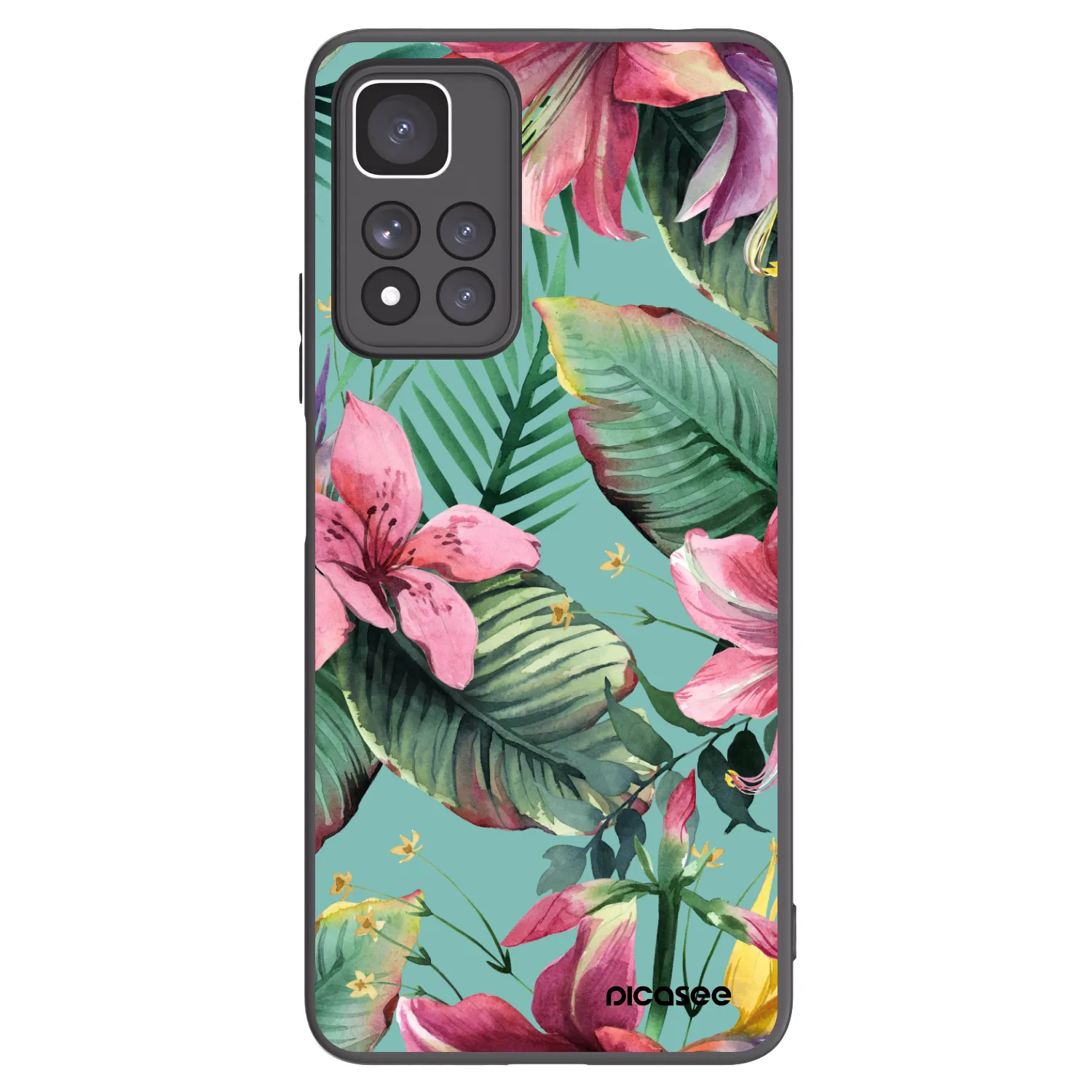 Picasee silikonowe czarne etui na Xiaomi Redmi Note 11 Pro+ 5G - Hawaii
