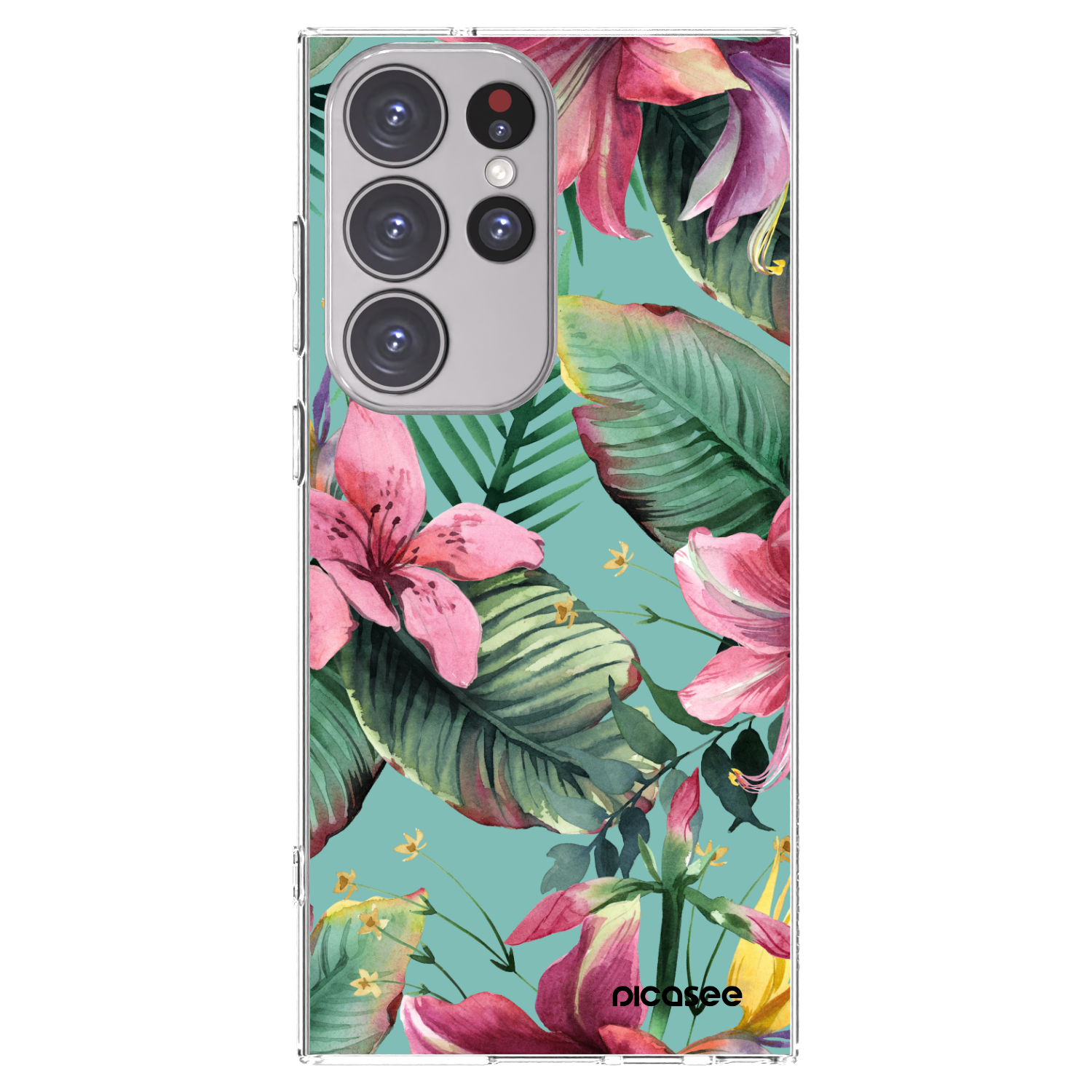 Picasee silikonowe przeźroczyste etui na Samsung Galaxy S23 Ultra 5G - Hawaii