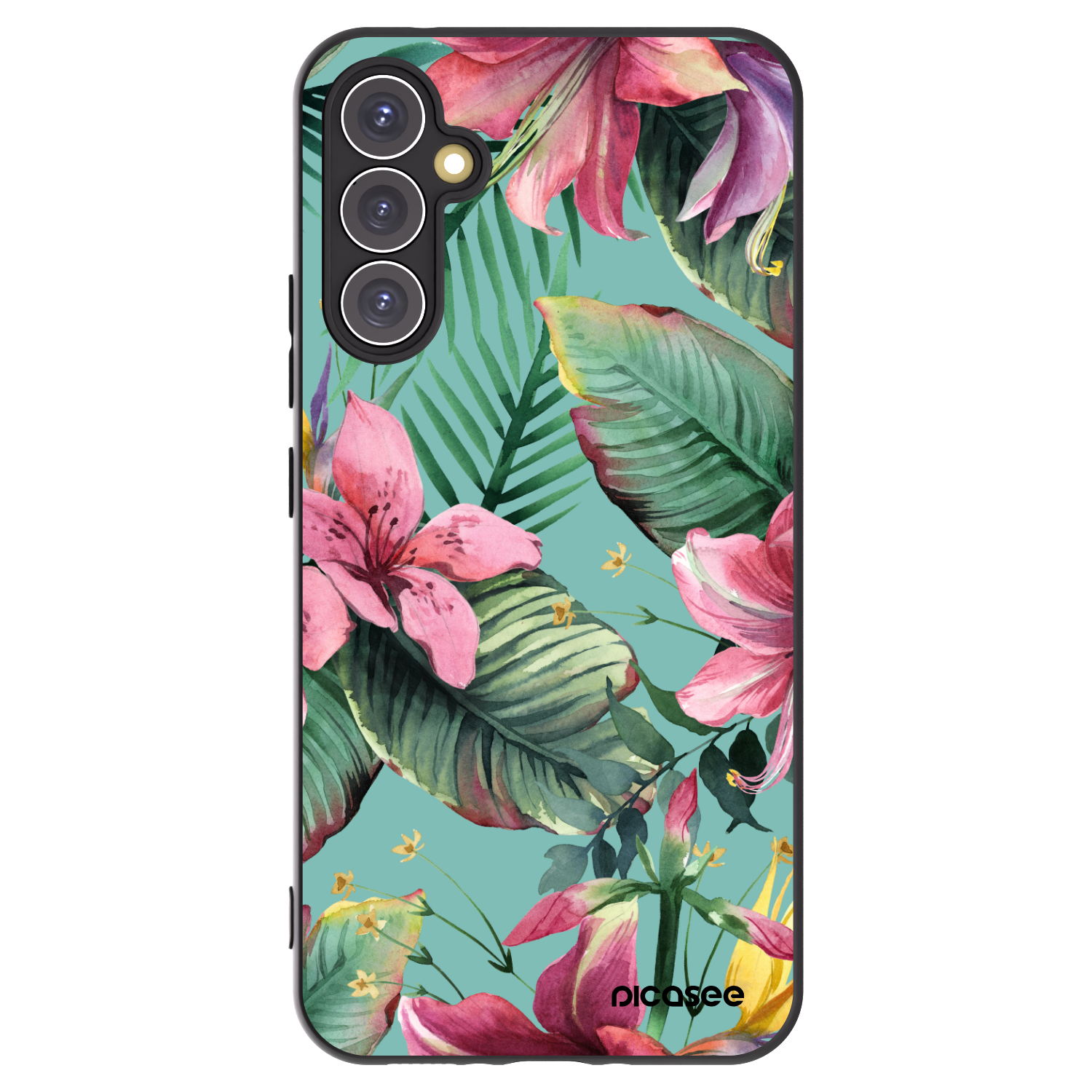 Picasee silikonowe czarne etui na Samsung Galaxy A34 5G A346B - Hawaii