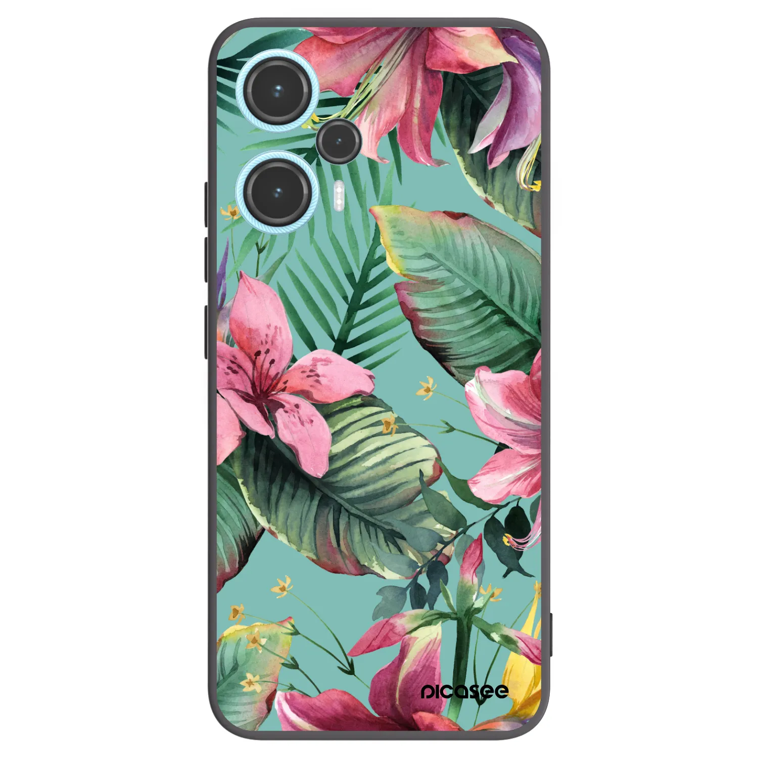 Picasee silikonowe czarne etui na Xiaomi Poco F5 - Hawaii