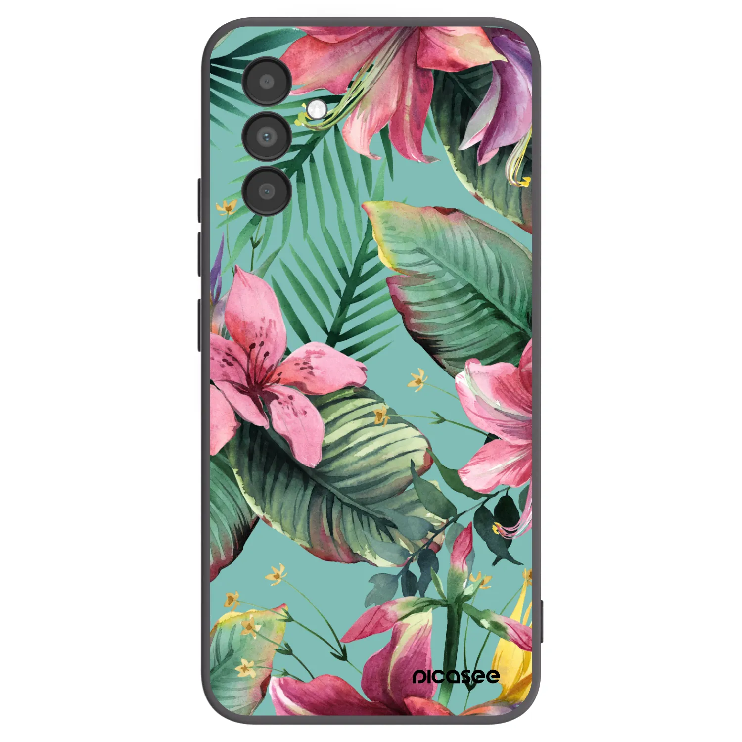 Picasee silikonowe czarne etui na Samsung Galaxy A04s A047F - Hawaii