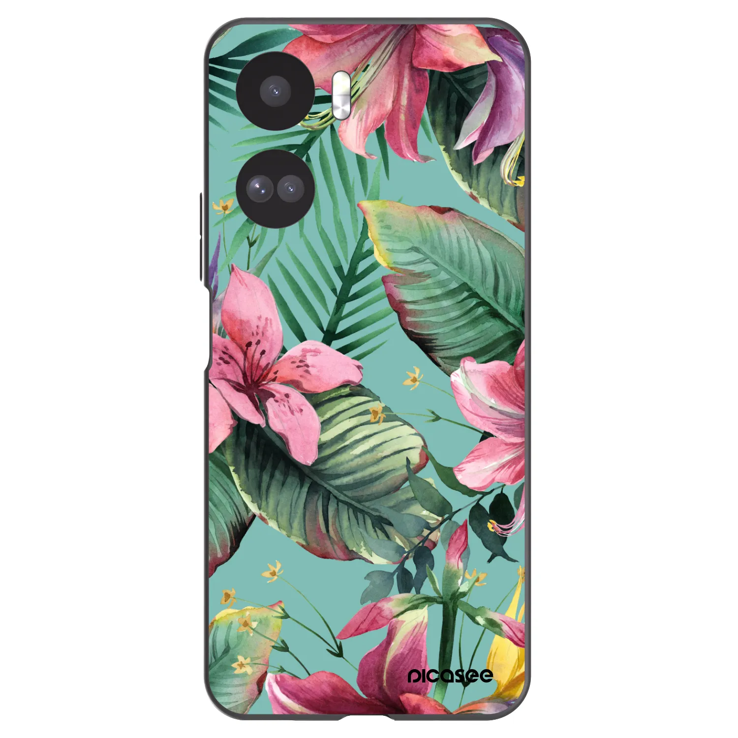 Picasee silikonowe czarne etui na Honor 90 Lite 5G - Hawaii