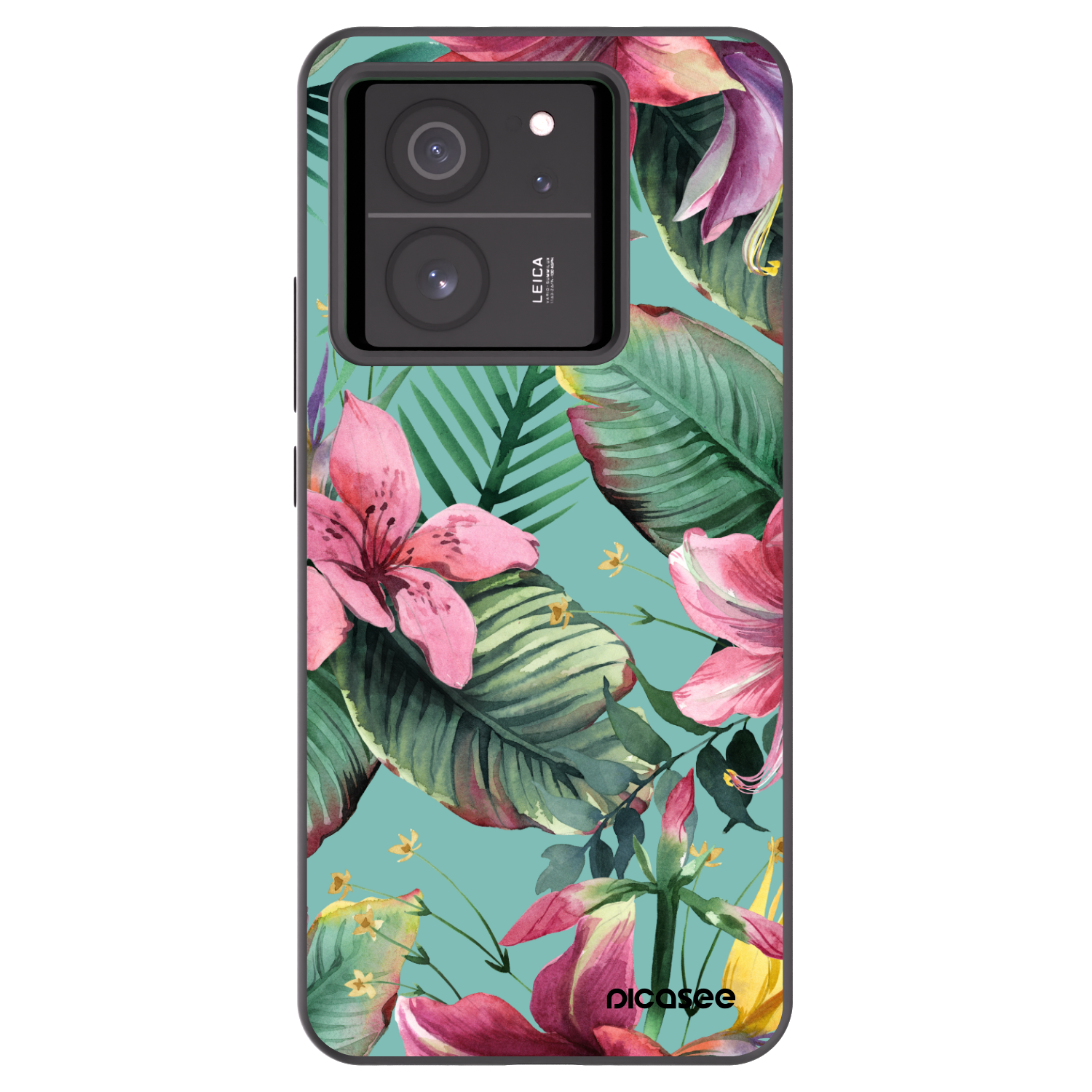 Picasee silikonowe czarne etui na Xiaomi 13T Pro - Hawaii