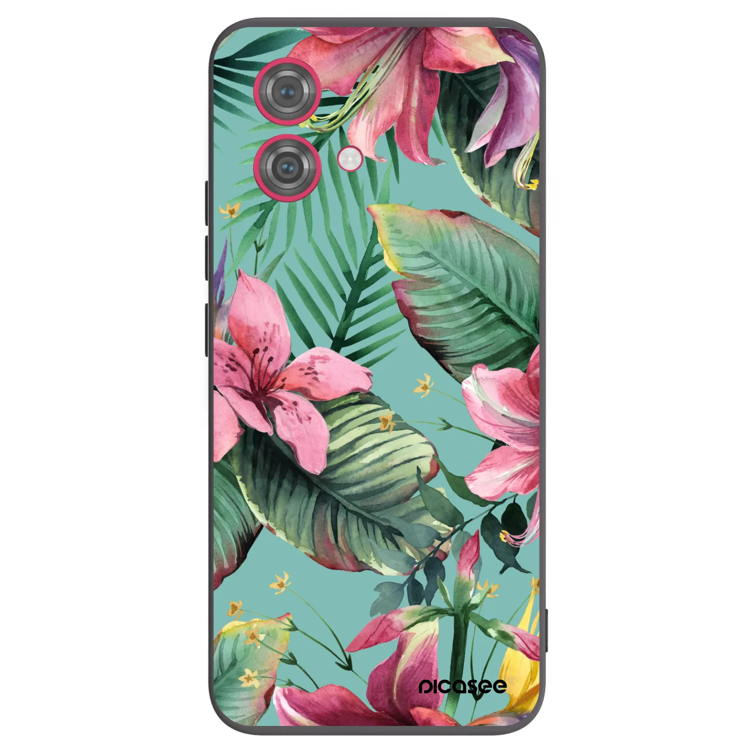 Picasee silikonowe czarne etui na Motorola Moto G84 5G - Hawaii