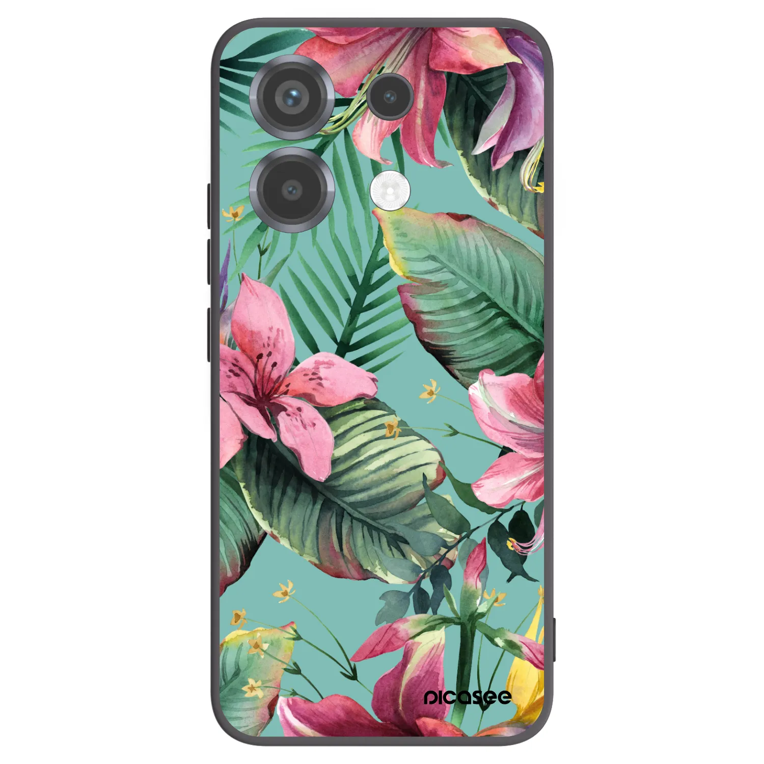Picasee silikonowe czarne etui na Xiaomi Poco X6 - Hawaii