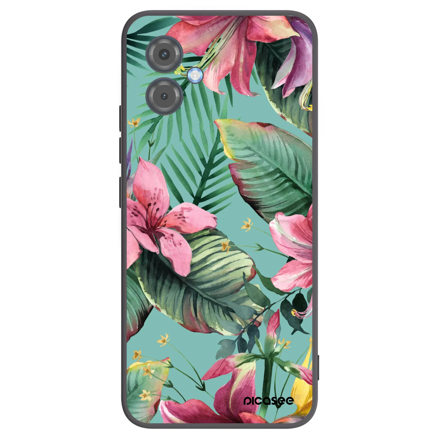 Picasee silikonowe czarne etui na Motorola Moto G14 - Hawaii