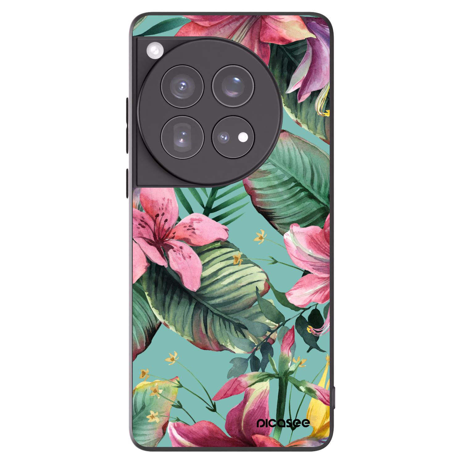 Picasee silikonowe czarne etui na OnePlus 12 5G - Hawaii