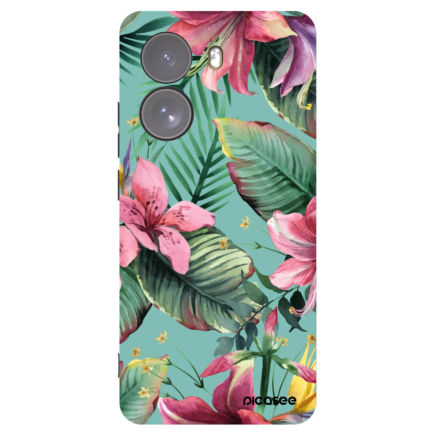 Picasee silikonowe czarne etui na Xiaomi Poco X7 - Hawaii